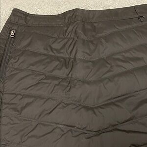 Duck Down Black Quilted Skirt